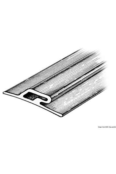 OSCULATI Protective Fender Profile, PVC, Light Gray, 3x90x23 mm