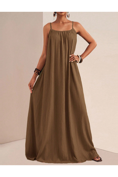 Sheya Shein maxi dress, brown