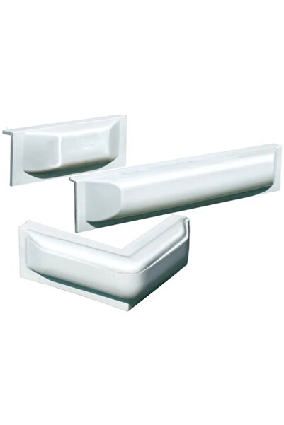 GFN Protectie Debarcader Unghiulara, PVC, Alb, 250x250x100 mm, Margine Superioara 27 mm, 700 g