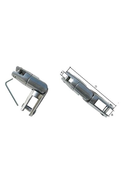 GFN Conector pivotant din oțel inoxidabil pentru lanț, diametru 6-7-8 mm