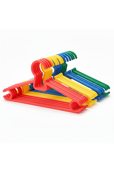 WareHause0 6 Adet Çok Renkli Elbise Askısı