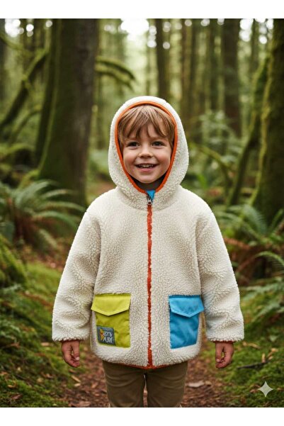 Haribo Çocuk Çift Taraflı Peluş Mont ve Yağmurluk