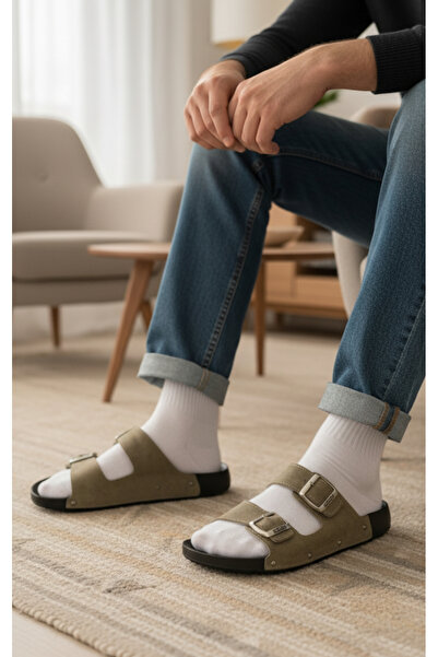 Esem Anatomical Sole Four Seasons Double Buckle Men's Slippers.