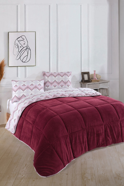 Formeya Einzelbett - Kinder-Luxus-Wellsoft-Steppdecke, doppelseitig mit Kissenbezug, 135 x 200 cm