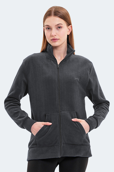 Slazenger Soul Set of Mock Neck Women's D Mock Neck Zippered Lilac - Dark Gray Fleece