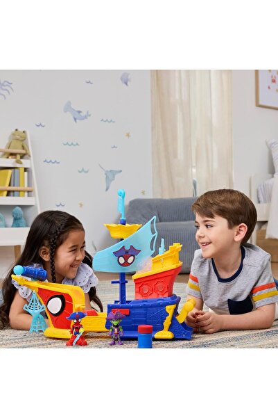 Cici Oyuncak Spidey and His Amazing Friends Water Webs Bubble Ship Korsan Gem...