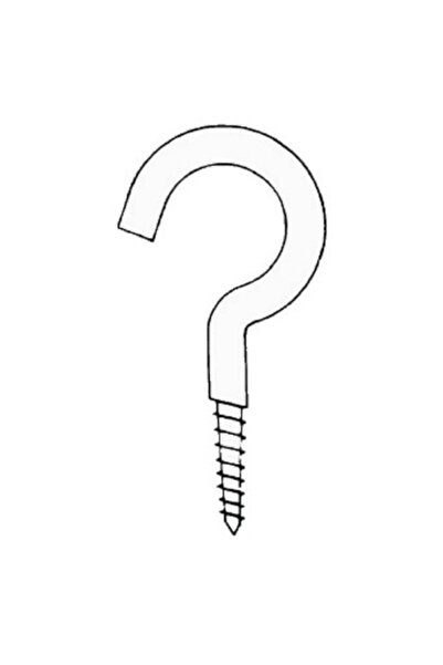 OSCULATI Cârlige cu șurub curbat din oțel inoxidabil 37 x 3,5 mm - pachet bli...