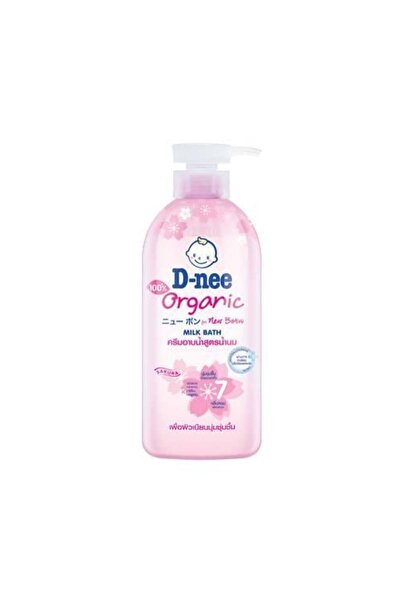 NONAMEE D-nee Sakura Natural Baby Bath Milk - Moisturizing Formula (Pink), 450 ml