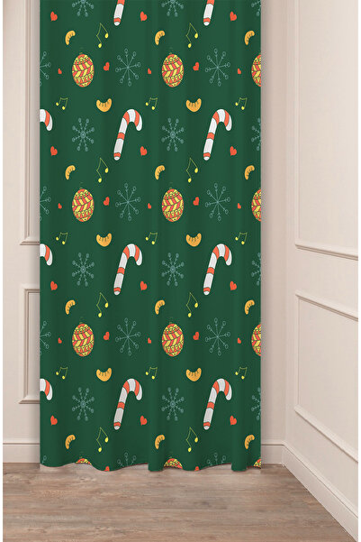 GREENDECOR Christmas Pine Tree Christmas Tree Snow New Year Christmas Patterned Specially Designed Digital Printed Background Curtain