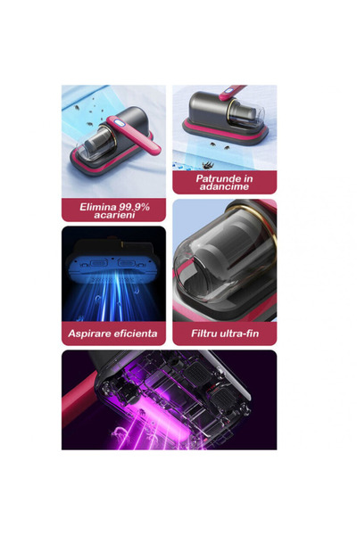 OEM Portable dust mite and dust vacuum cleaner with battery and UV C technology
