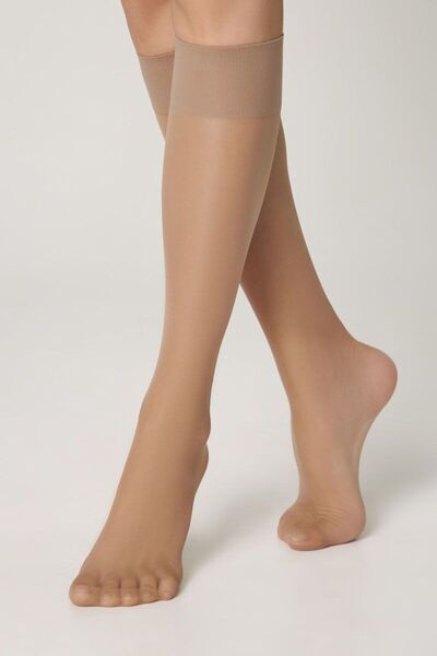 Conte Elegant Women's 3/4 Lycra long socks, Accent 40 Den (2 pairs) - Melone,...
