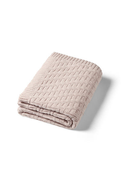 Babyono Knitted cotton blanket beige, Babyono, 1647/03