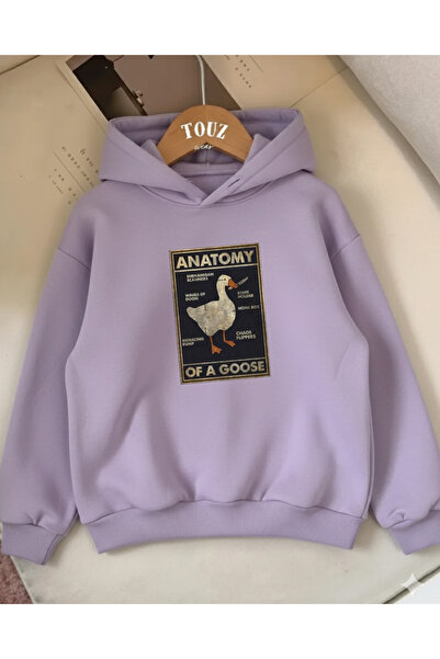 Touz Moda Duck Anatomy Kids 3 Thread Thick Sweet Hoodie