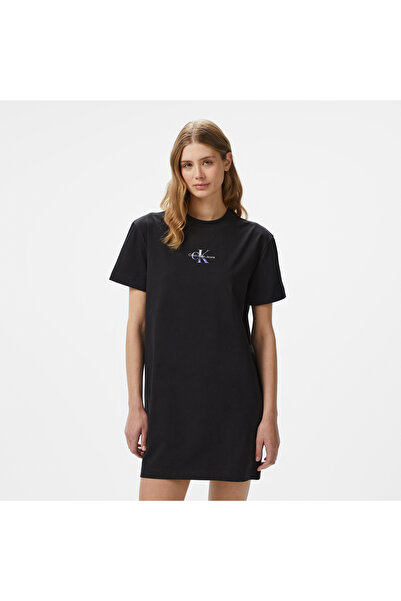 Calvin Klein Gradient Monologo Kadın Siyah Elbise
