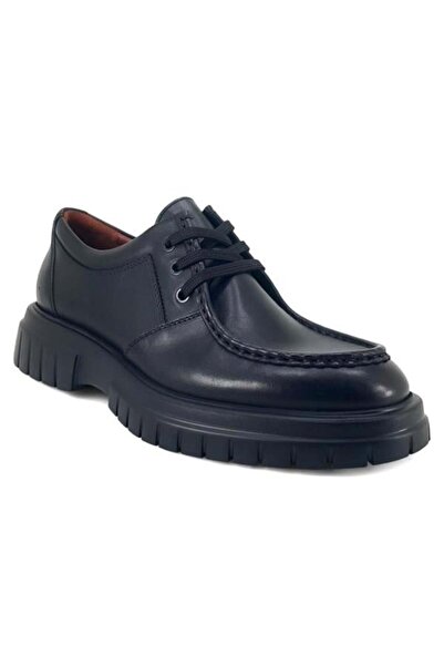 Libero 5000 Genuine Leather Casual Men's Shoes-Black