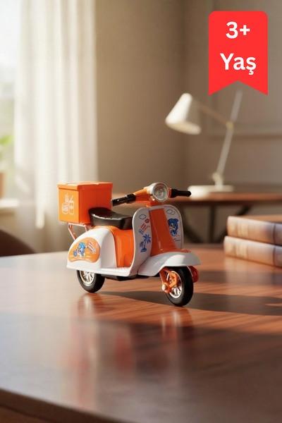 craftivio Mini Vespa Scooter Çek Bırak İnce Detay Çok Renkli 3+ Yaş