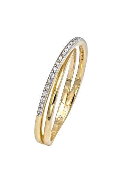 Gold 14K Gold Ring with Diamonds