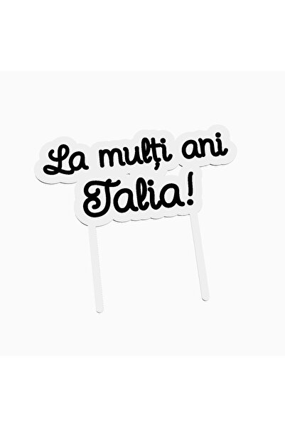 OEM Cake topper pentru tort aniversare, cu textul La multi ani Talia