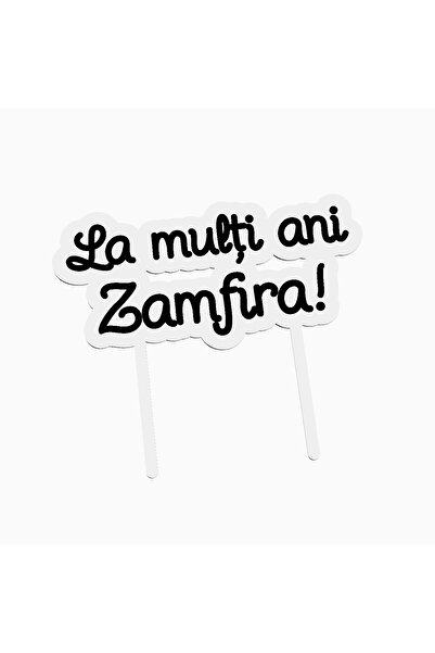 OEM Cake topper pentru tort aniversare, cu textul La multi ani Zamfira