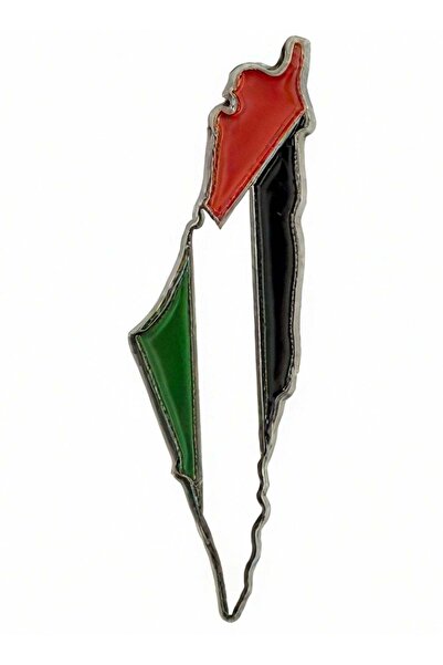 no markte Mobile Phone Sticker - Iron Flag and Map of Palestine