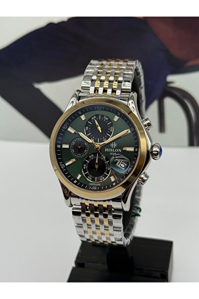 Hislon Green Men's Watch 5 Atm Waterproof Sapphire Crystal 3 Years Warranty