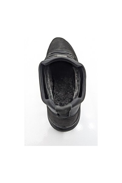 MODVALU Gamze 726 Real Leather Rubber Laced Wool Inside Men's Boots