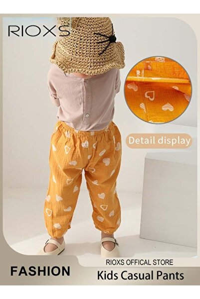 RIOXS Toddlers Boys Girls Mosquito Repellent Pants Children Summer Fashion Slim Pants Casual Loose Pants f