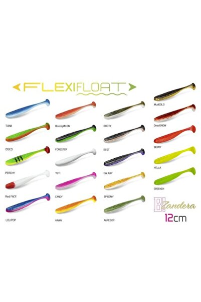 DELPHİN ZANDERA FlexiFLOAT 12cm, 6x5pcs, REDFACE