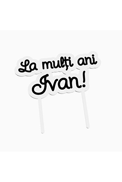 OEM Cake topper for birthday cake, with the text Happy Birthday Ivan