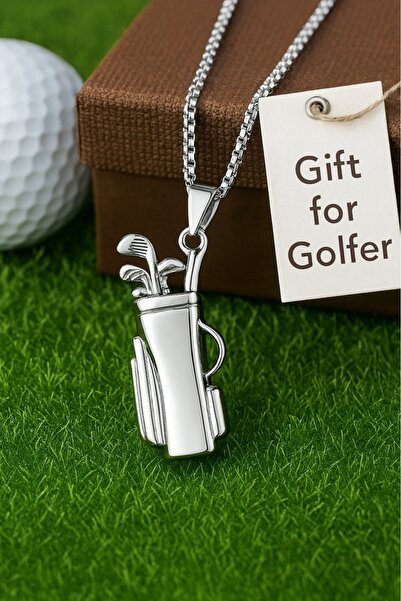 voyageaccessory Stainless Steel Men's Golf Bag Pendant for Golf Enthusiasts