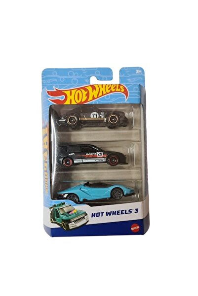 HOT WHEELS 3-pack Die-cast Cars: Porsche 911, Honda Civic, Lamborghini, 1:64 (2024), Multicolor