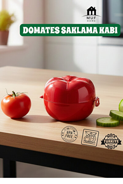 MUF HOME Practical Tomato Storage Container - Fresh-Keeping Protective Box for Cut Vegetables - Bpa Free
