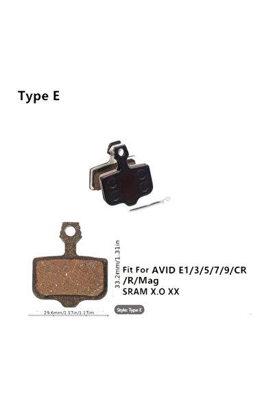 Sedona Bicycle brake pads, Type-E with safety
