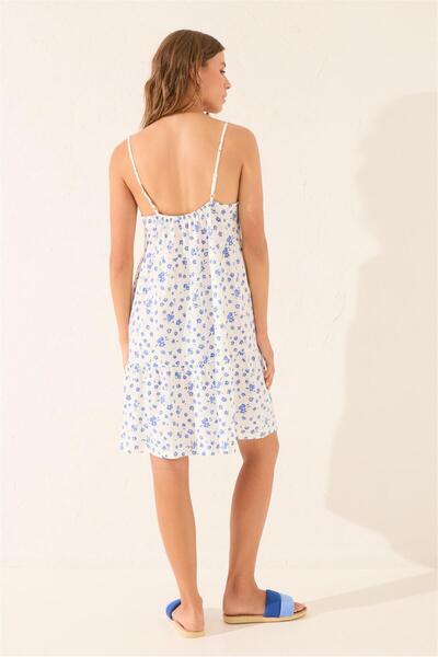 Perspective Women Secret Нічна сорочка з бретелями та зав'язкою спереду