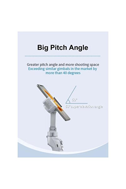 Tradeo L7C Pro 2024 Upgrade 3-Axis Smartphone Gimbal Stabilizer with Magnetic AI Tracking