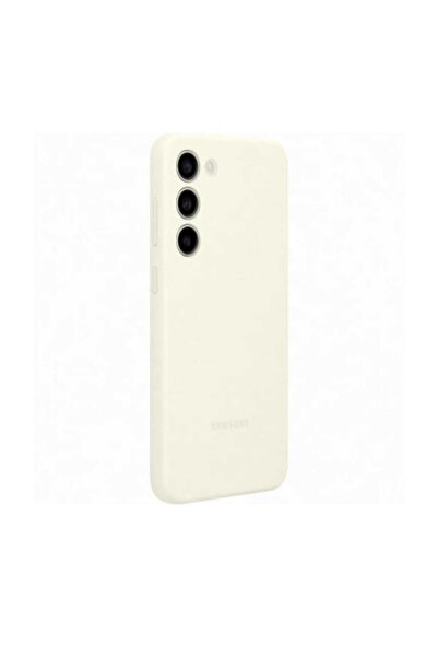 Samsung Silicone Case for Galaxy S23 Plus, Cream