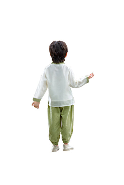 Al Aoyama Boys' Chinese Style Set Shirt and Pants Two-piece Suits Children's Fashion Clothes