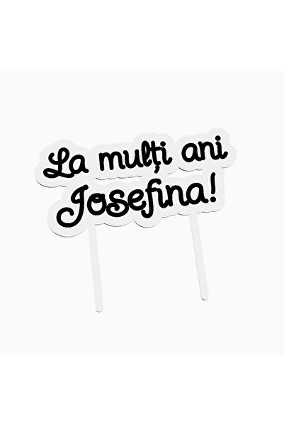 OEM Cake topper for birthday cake, with the text Happy Birthday Josefina