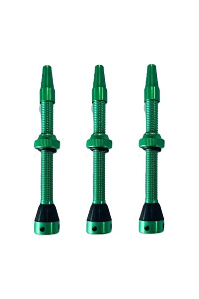 Valve Valve Presta tubeless (3 buc.), 44 mm, 5 ieșiri de aer, verzi
