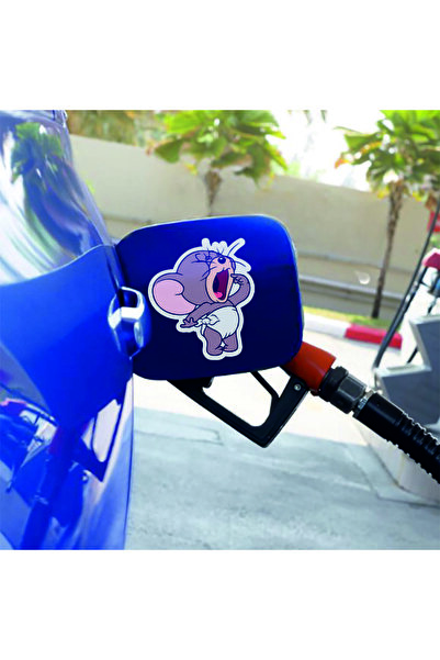 StickITsibiu Decorative Car Fuel Tank Cap Sticker - Glossy Laminated