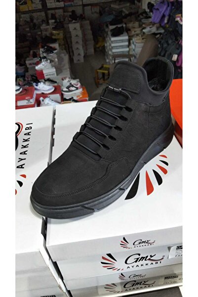 MODVALU Gamze 726 Real Leather Rubber Laced Wool Inside Men's Boots