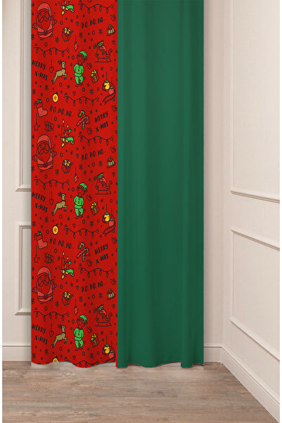 GREENDECOR Christmas Pine Tree Christmas Tree Snow New Year Christmas Patterned Specially Designed Digital Printed Background Curtain