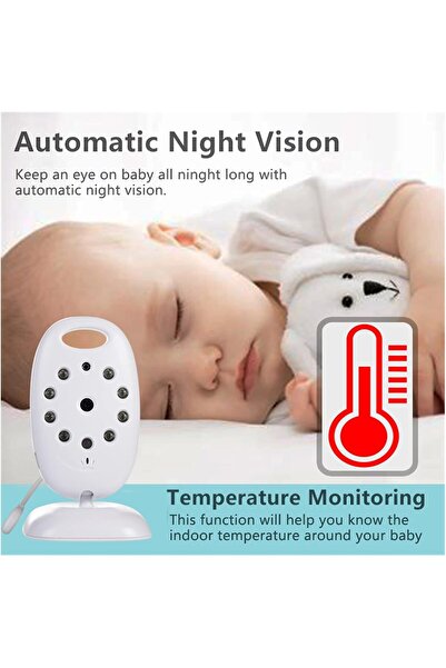 Universal Baby Monitor, Audio-Video Camera for baby/elderly/animal surveillance, 720P, 2" screen