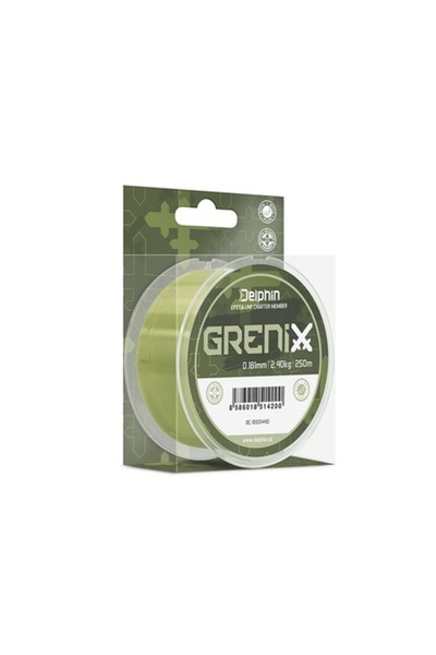 DELPHİN Fir de pescuit GRENIX 0,203 mm 3,00 kg 250 m, verde