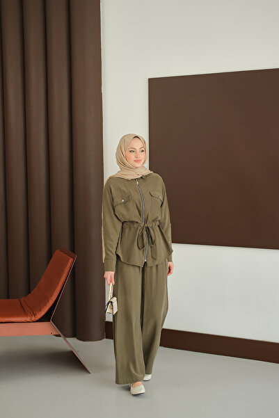 LOCCO Women's Zippered Double Suit Green