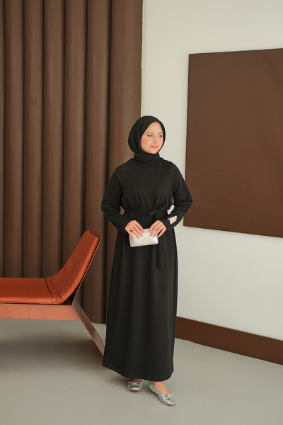 LOCCO Women's Arma Detail Dress Black