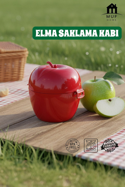 MUF HOME Apple Storage Container - Practical Solution for Fresh and Healthy Snacks - Bpa Free