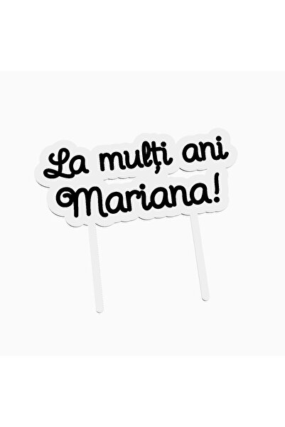 OEM Cake topper for birthday cake, with the text Happy Birthday Mariana