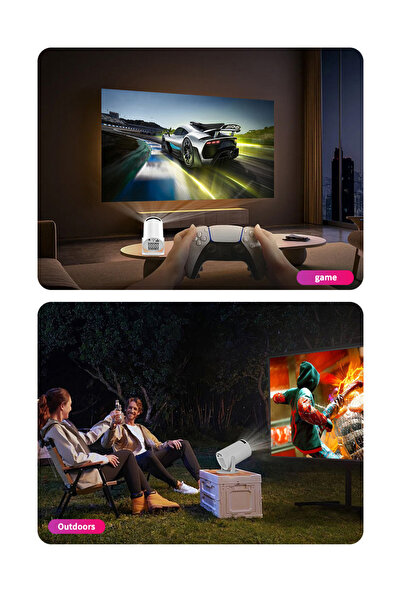 OEM Portable HD Projector - Support 4K - Smart Projector - Mobile Home Theater