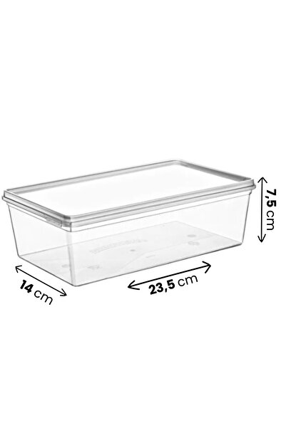 Orvila 10-Piece Self-Covering Storage Container 2 Lt - Suitable for Deep Freezer - Lockable